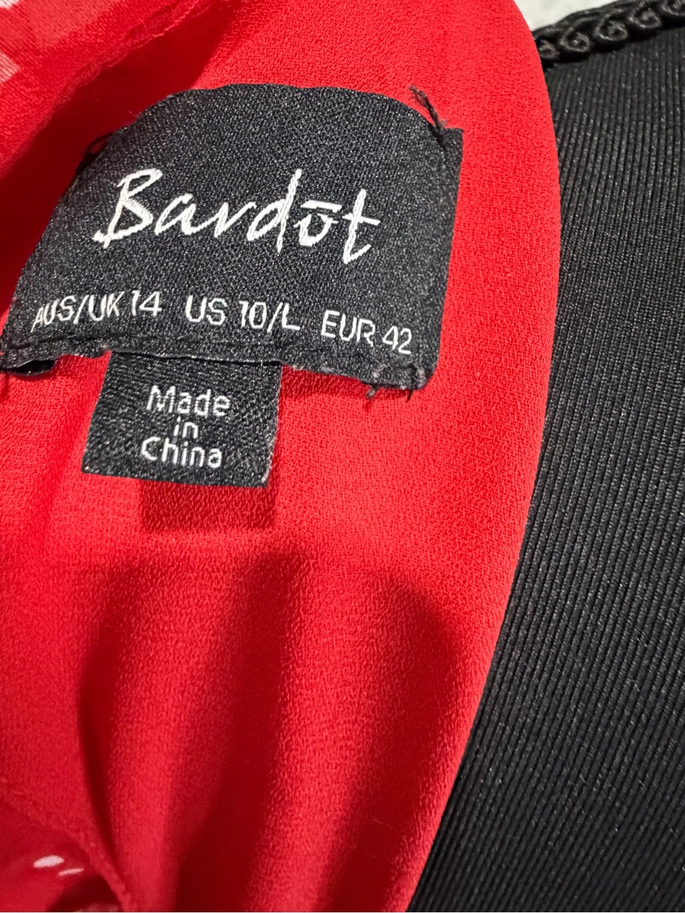 Red Polka Dot Ruffle Wrap Dress - Picture 9 of 11
